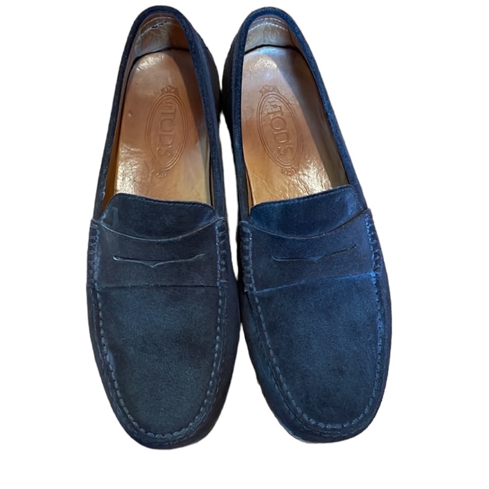 Tod's Brown Suede Penny Loafers size 8 men’s